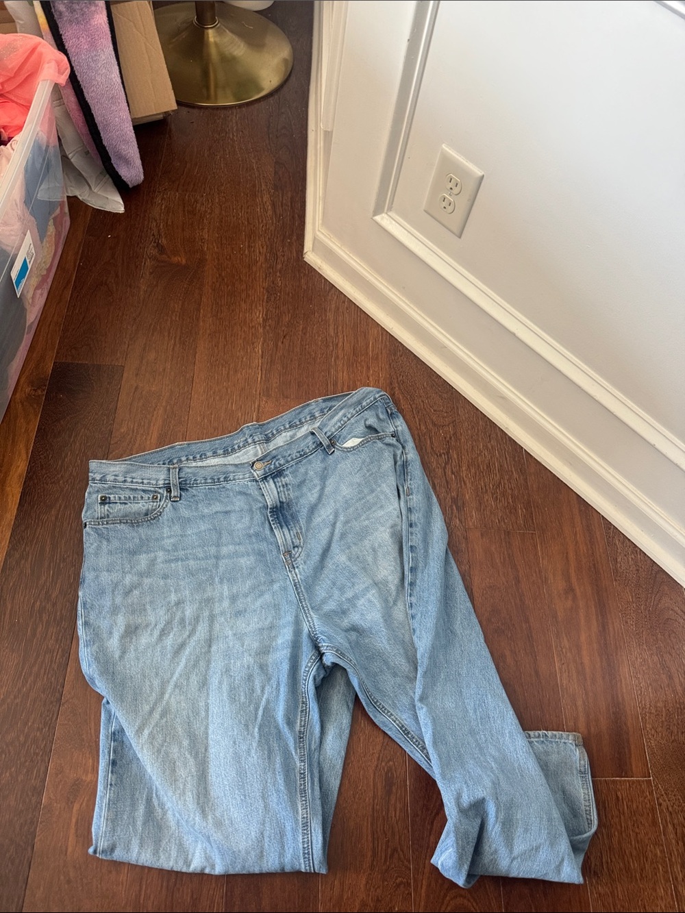 Light Wash Jeans - Classic High-Rise Denim